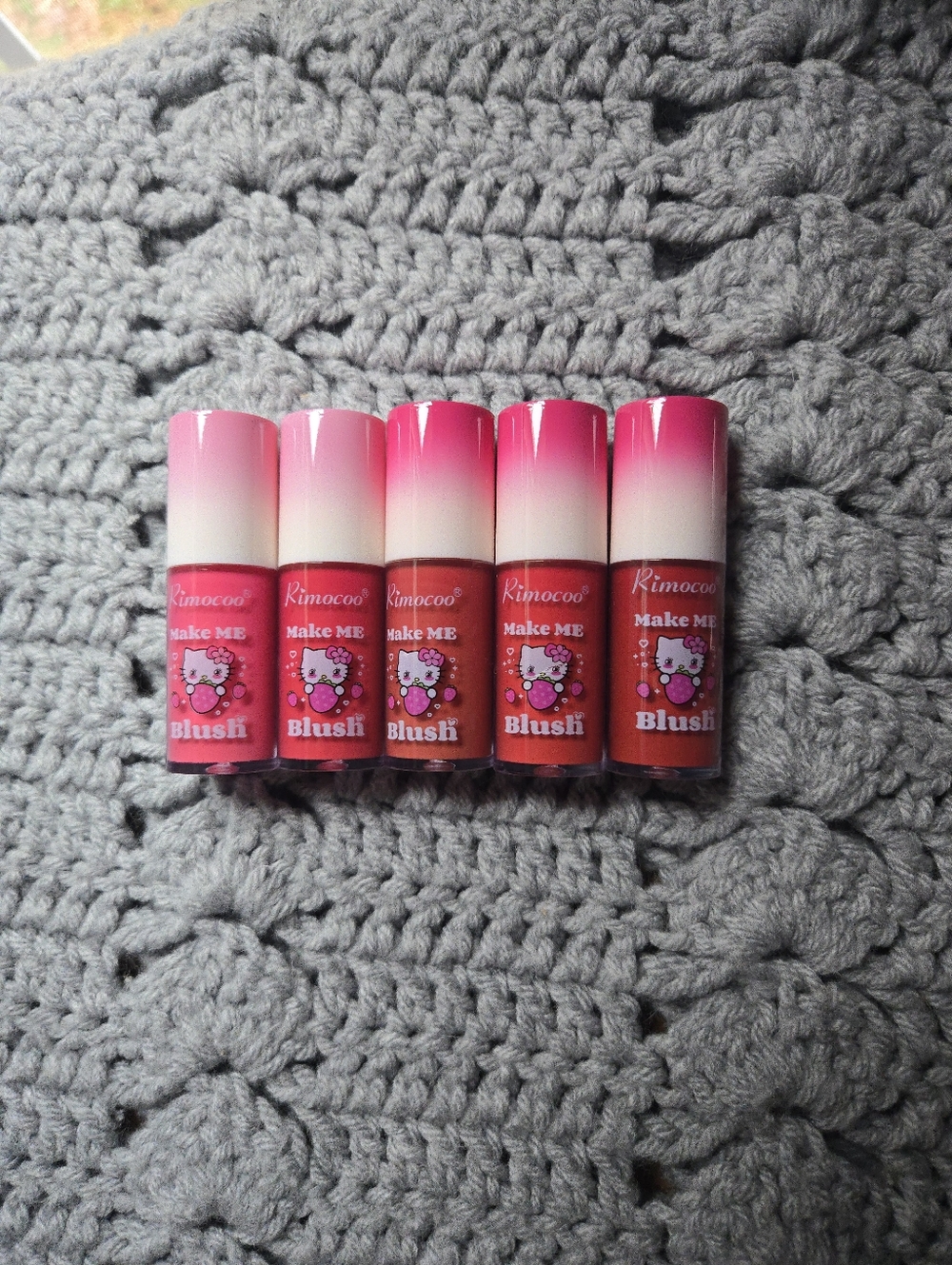 Rimocoo Lip & Cheek Stain Hello Kitty Set - Pink to Coral Shades